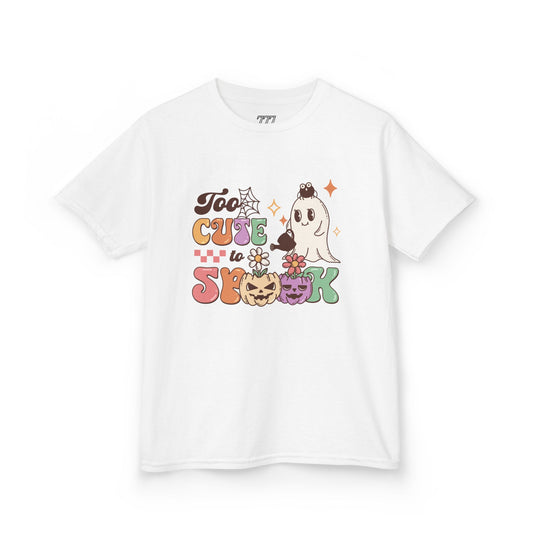 Too Cute To Spook Kids Heavy Cotton T-Shirt