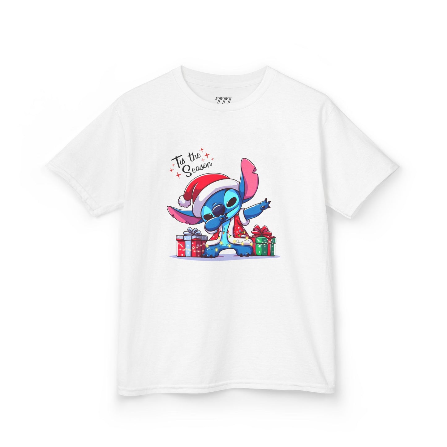 Tis the Season Blue Alien Christmas Kids T-Shirt – Cute Holiday Cartoon Tee