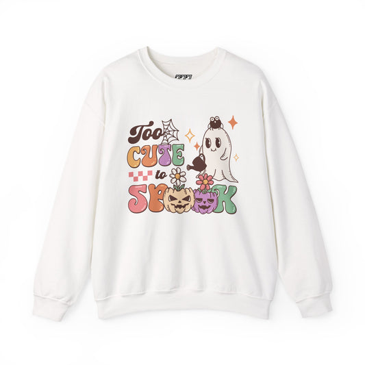 Too Cute To Spook Women's Heavy Blend Crewneck Sweatshirt