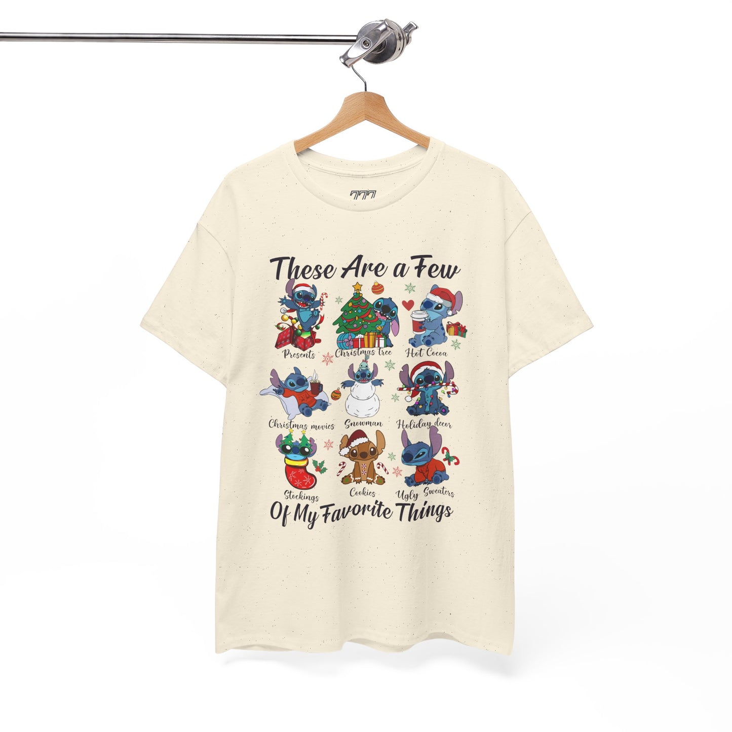 These Are a Few of My Favorite Things Christmas Characters Holiday Tee – Cute Festive Unisex Heavy Cotton T-Shirt