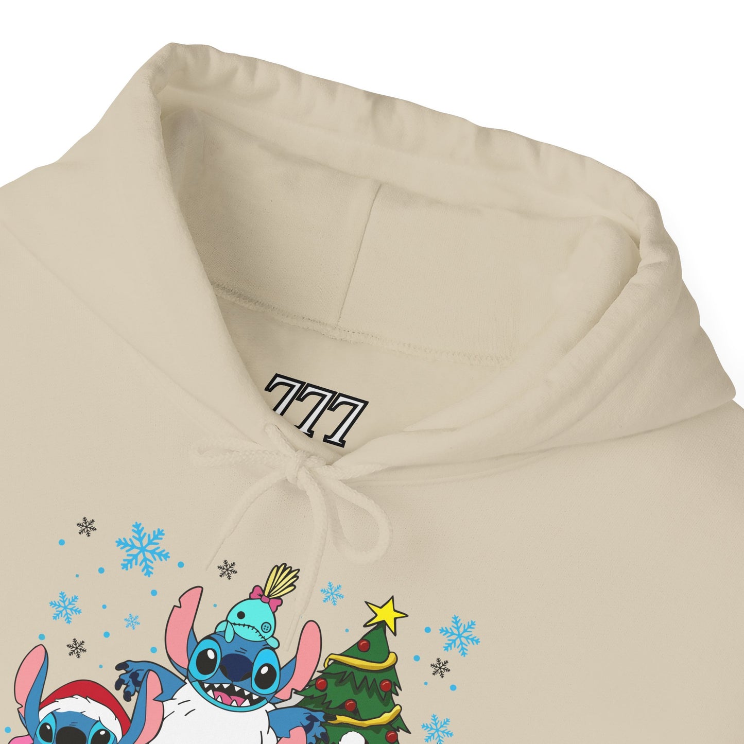 Stitch Christmas Vibes Hoodie – Cute Holiday Trio Unisex Heavy Blend Sweatshirt