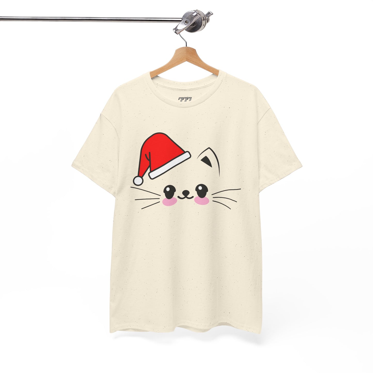 Cat Santa Christmas T-Shirt – Cute Kawaii Cat Holiday Tee (Unisex)