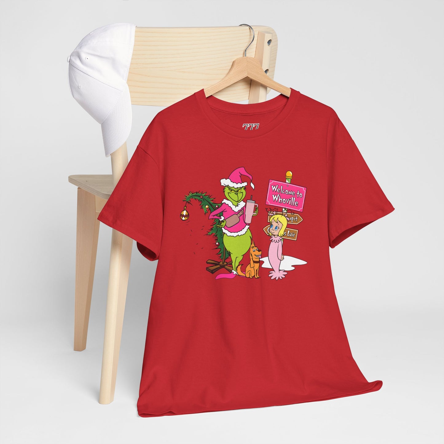 Welcome to Merryville Christmas T-Shirt – Cute Green Christmas Creature Holiday Tee (Unisex)