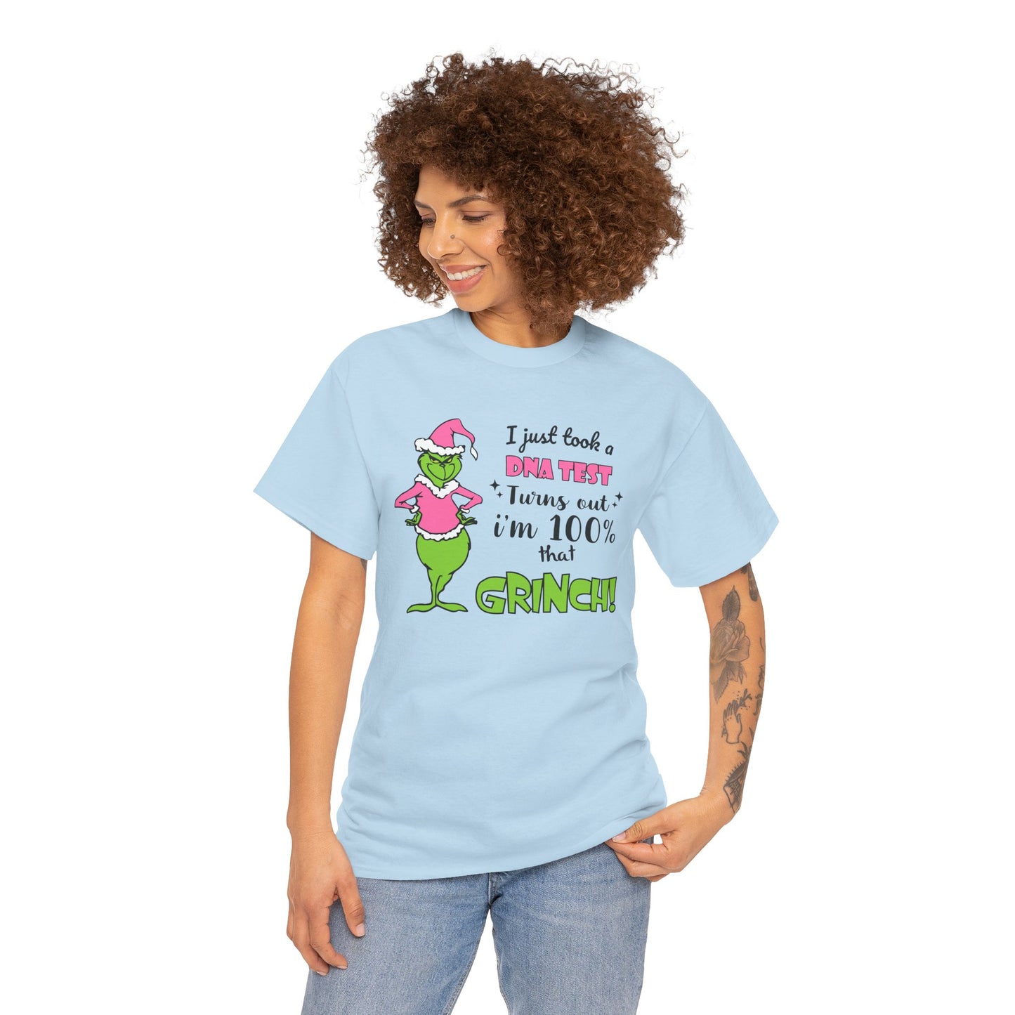 I Just Took A DNA Test Turns Out I'm 100% That Grinch Unisex Heavy Cotton T-Shirt