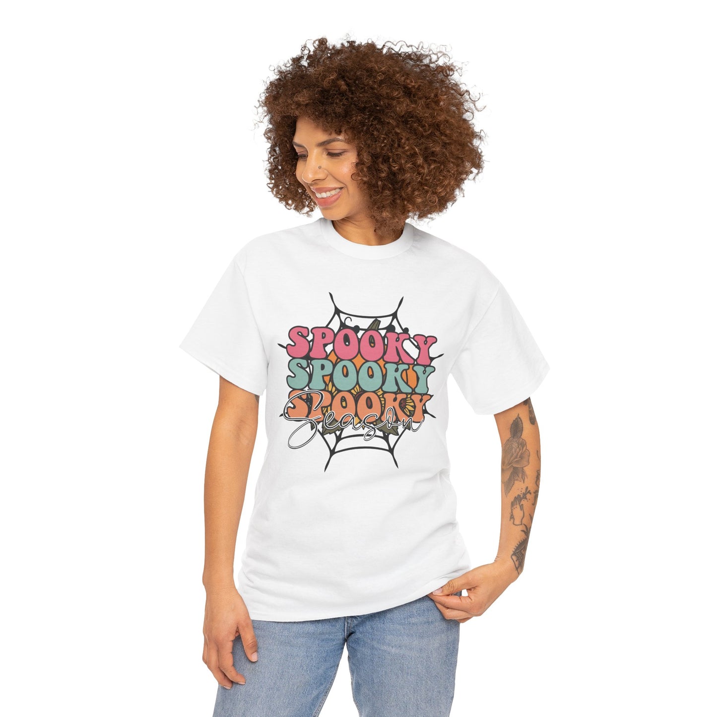 Spooky Spooky Spooky Season Women's Heavy Cotton T-Shirt