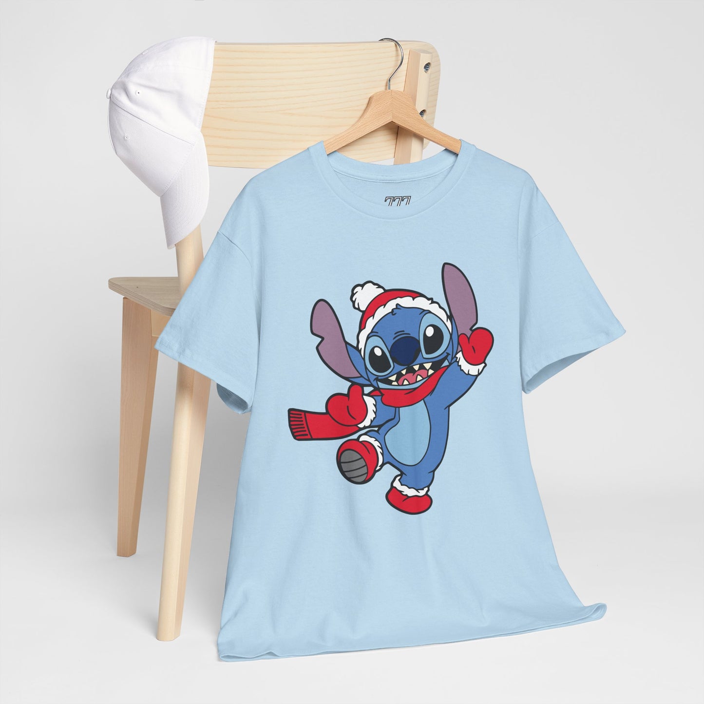 Festive Alien Christmas T-Shirt – Cute Blue Alien Holiday Graphic Tee (Unisex)