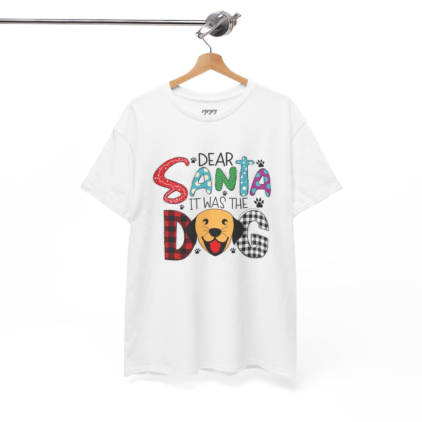Dear Santa It Was The Dog Christmas T-Shirt – Funny Holiday Dog Lover Tee (Unisex)