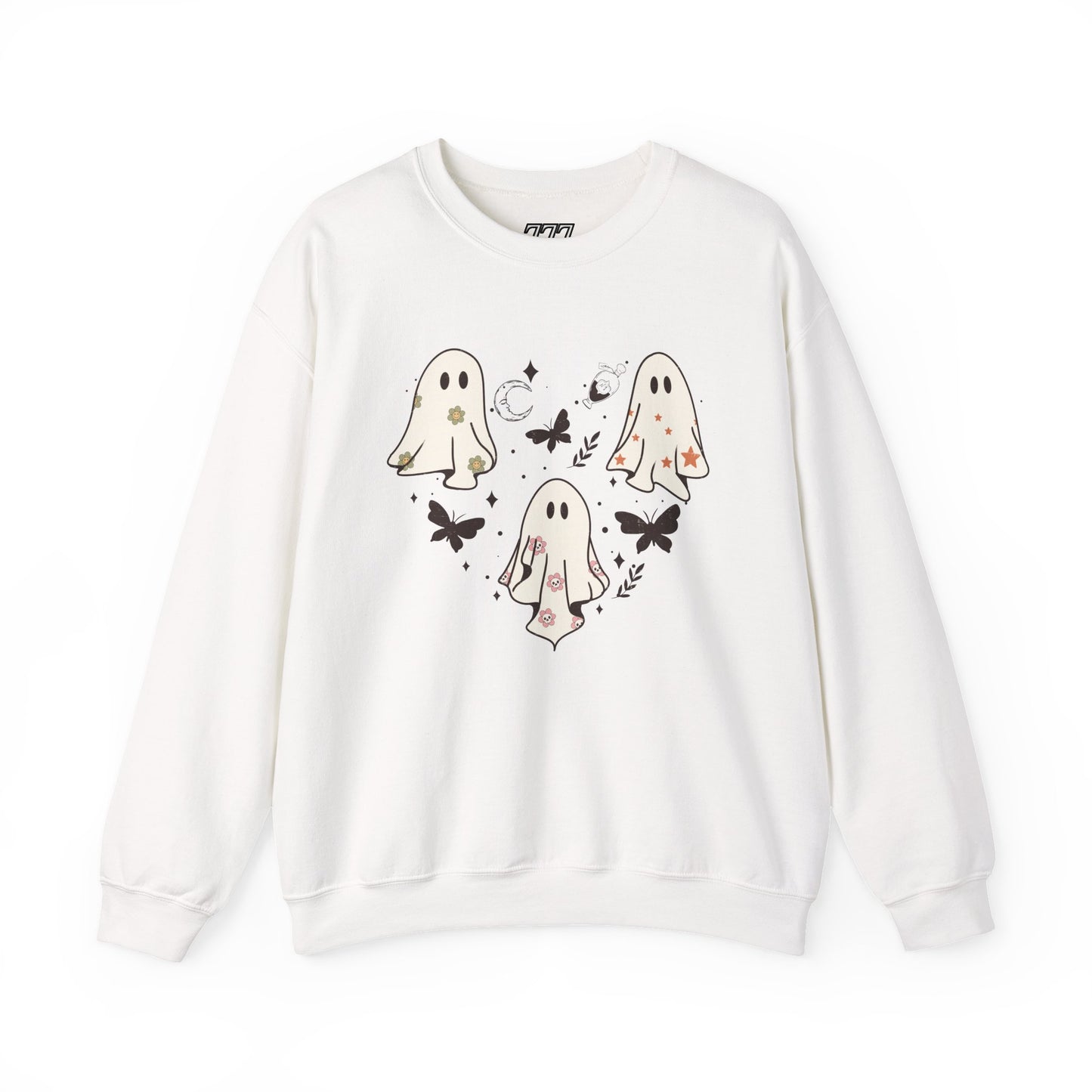 Little Ghost Heart Unisex Heavy Blend Crewneck Sweatshirt