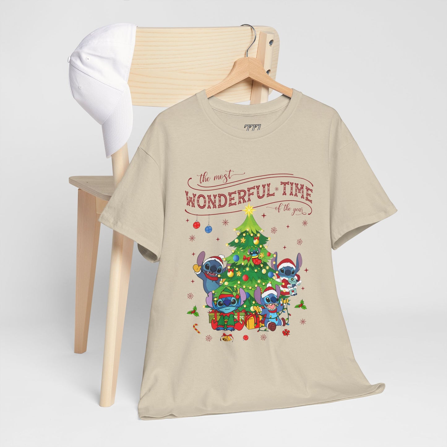 The Most Wonderful Time of the Year Christmas Tee – Cute Holiday Characters Festive Unisex Heavy Cotton T-Shirt