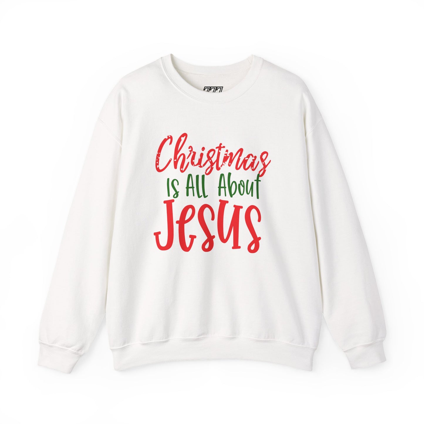 Christmas Is All About Jesus Sweatshirt – Christian Holiday Unisex Heavy Blend Crewneck