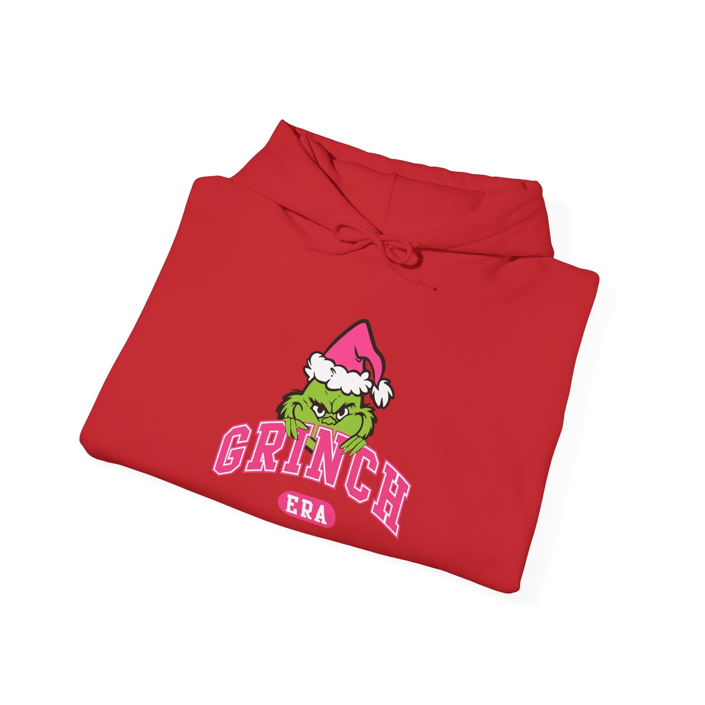 Grinch Era Christmas Hoodie – Cozy Pink Santa Grinch Graphic Hoodie (Unisex)