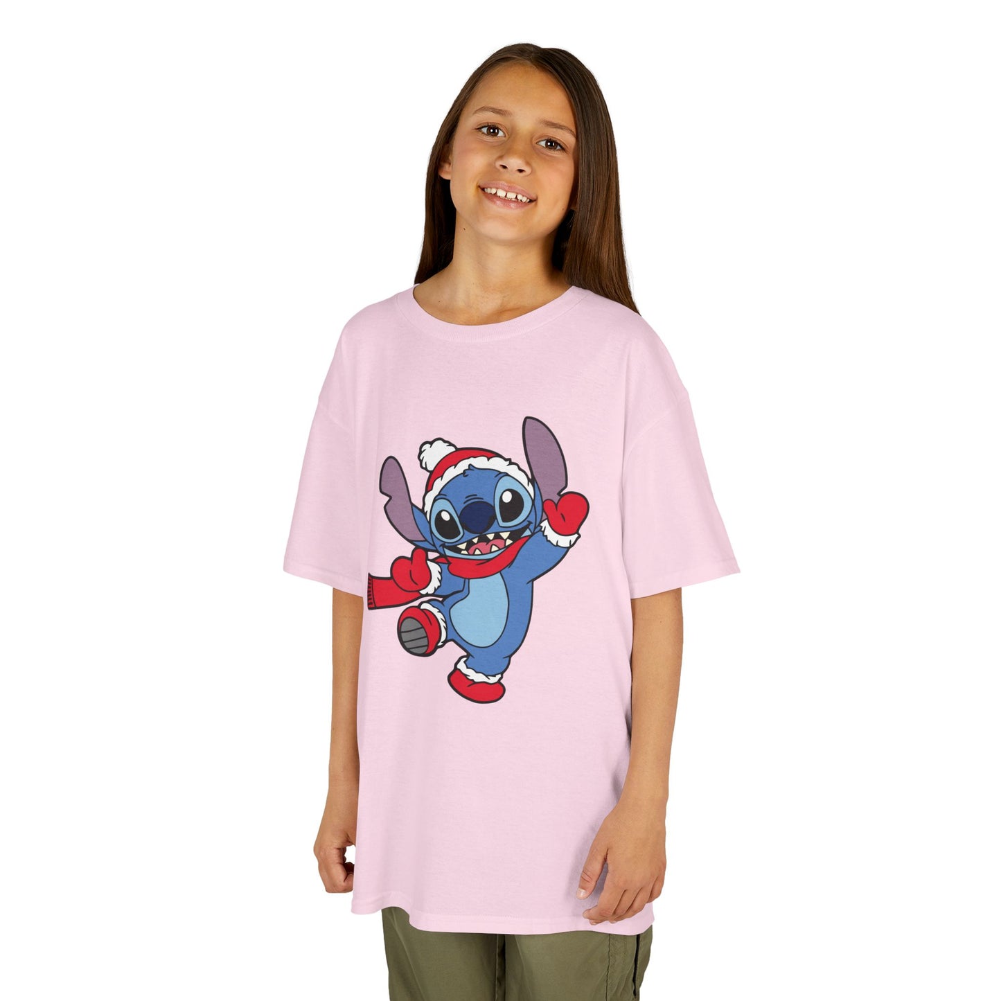 Festive Alien Kids Christmas T-Shirt – Cute Blue Alien Holiday Tee for Kids