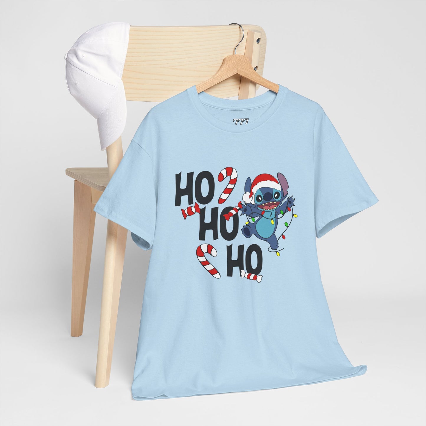 Ho Ho Ho Christmas Alien T-Shirt – Festive Unisex Heavy Cotton Holiday Tee