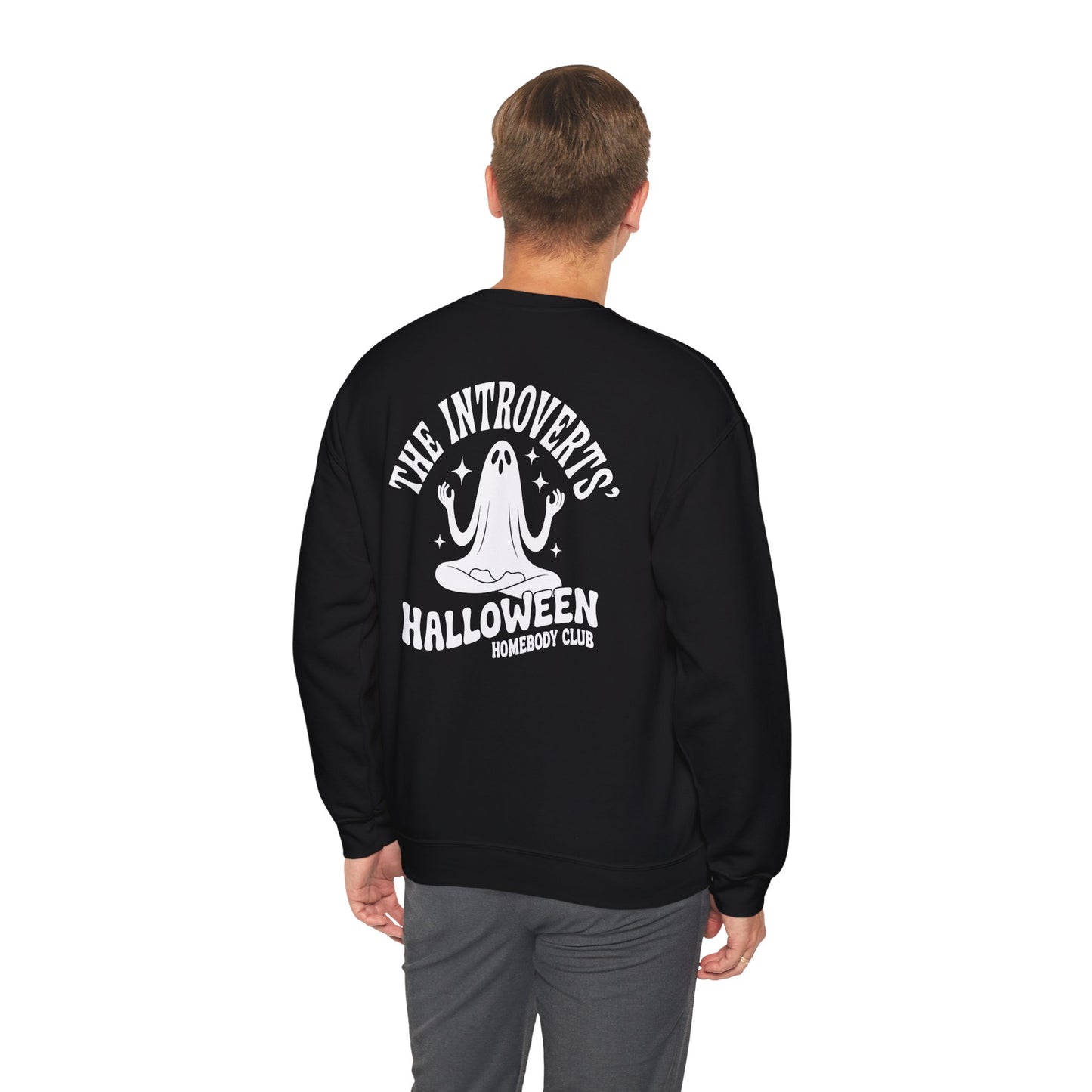 The Introvert's Halloween Homebody Club Unisex Heavy Blend Crewneck Sweatshirt