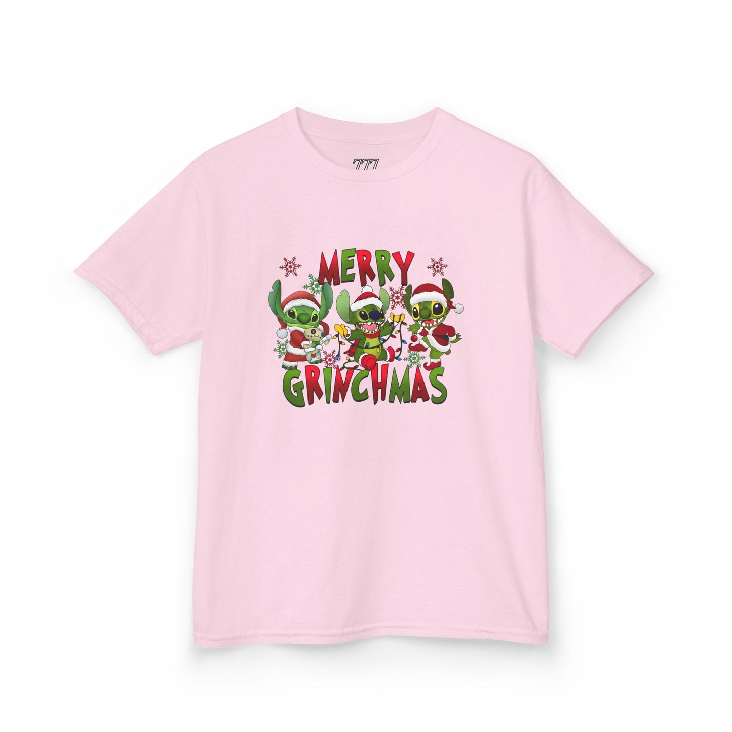 Merry Grinchmas Kids T-Shirt – Funny Christmas Heavy Cotton Holiday Tee