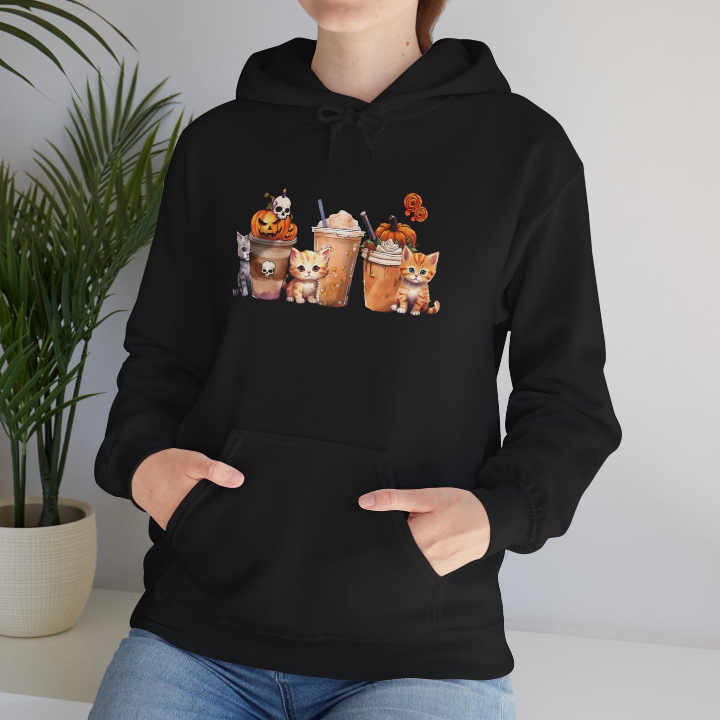 Coffee & Cats Unisex Heavy Blend Hoodie