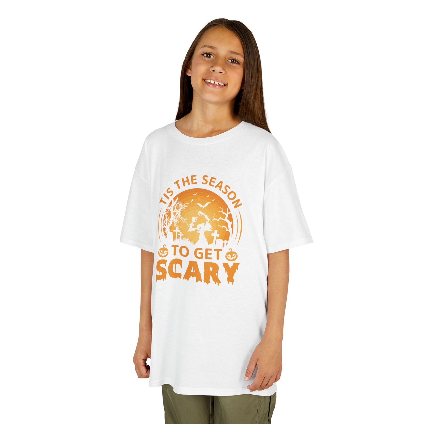 Tis The Season To Get Scary Kids Heavy Cotton T-Shirt