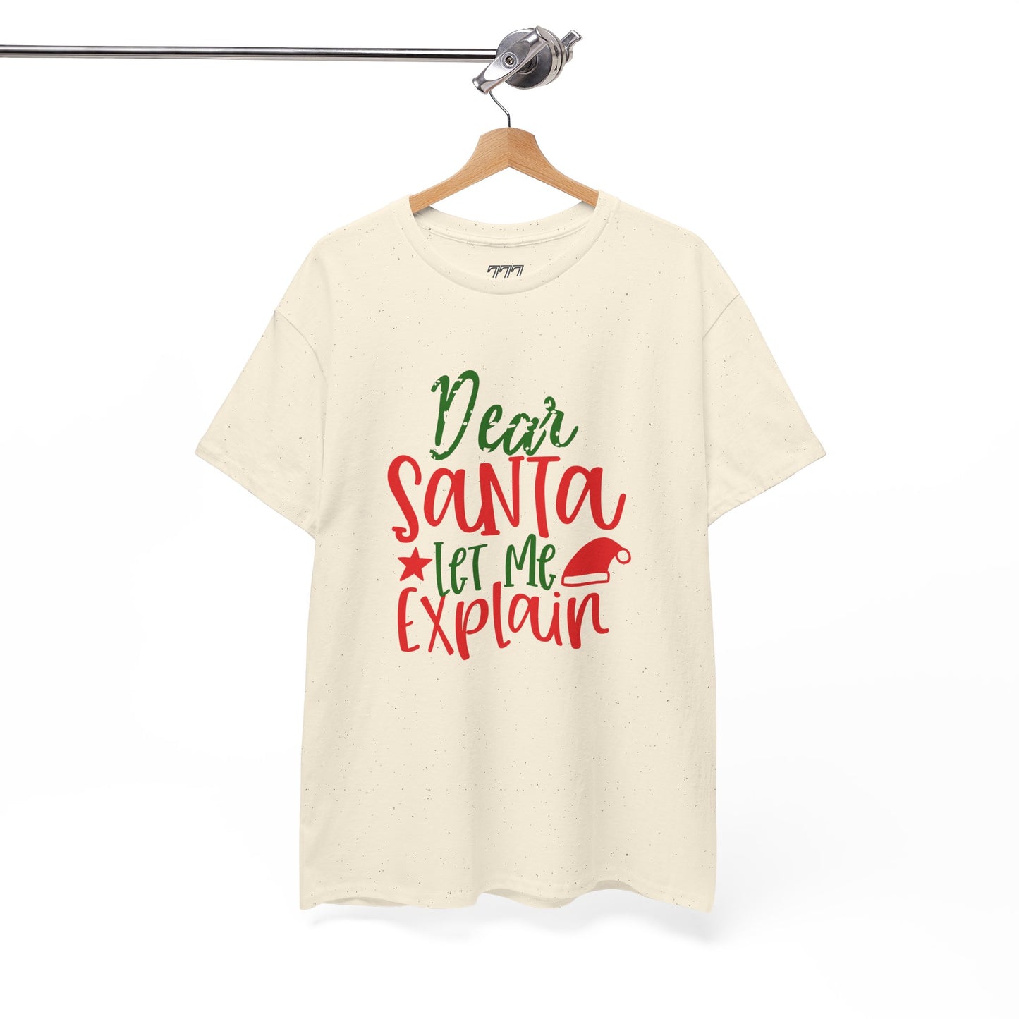 Dear Santa Let Me Explain T-Shirt – Funny Christmas Unisex Heavy Cotton Tee