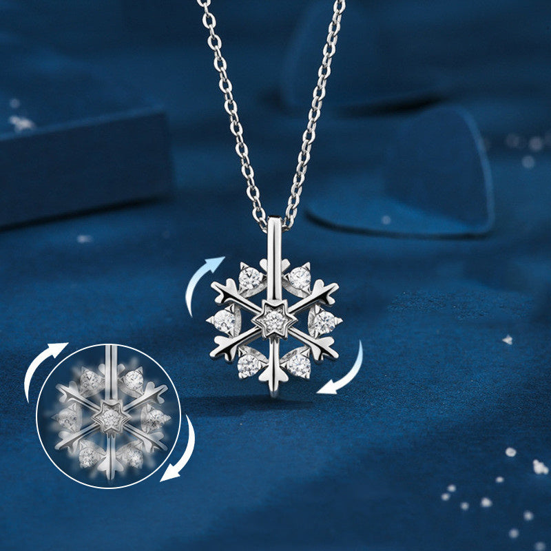925 Sterling Silver Snowflake Necklace