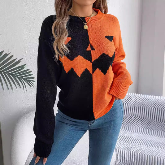 Jack O'Lantern Grin Women's Sweatshirt